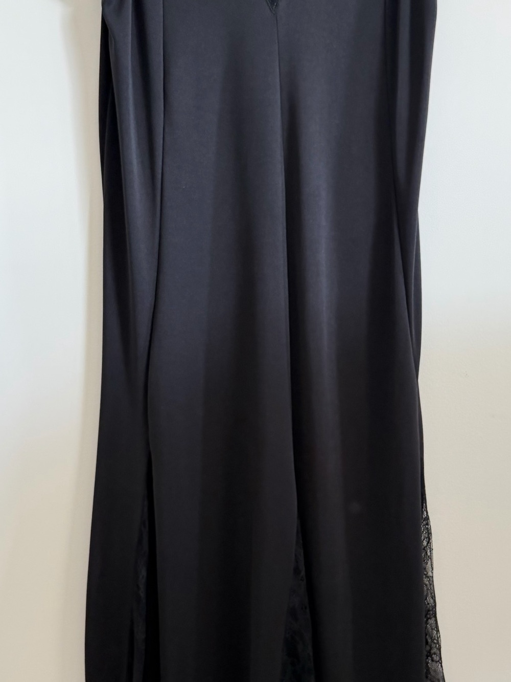 Zara Black Maxi Dress with Side Panels